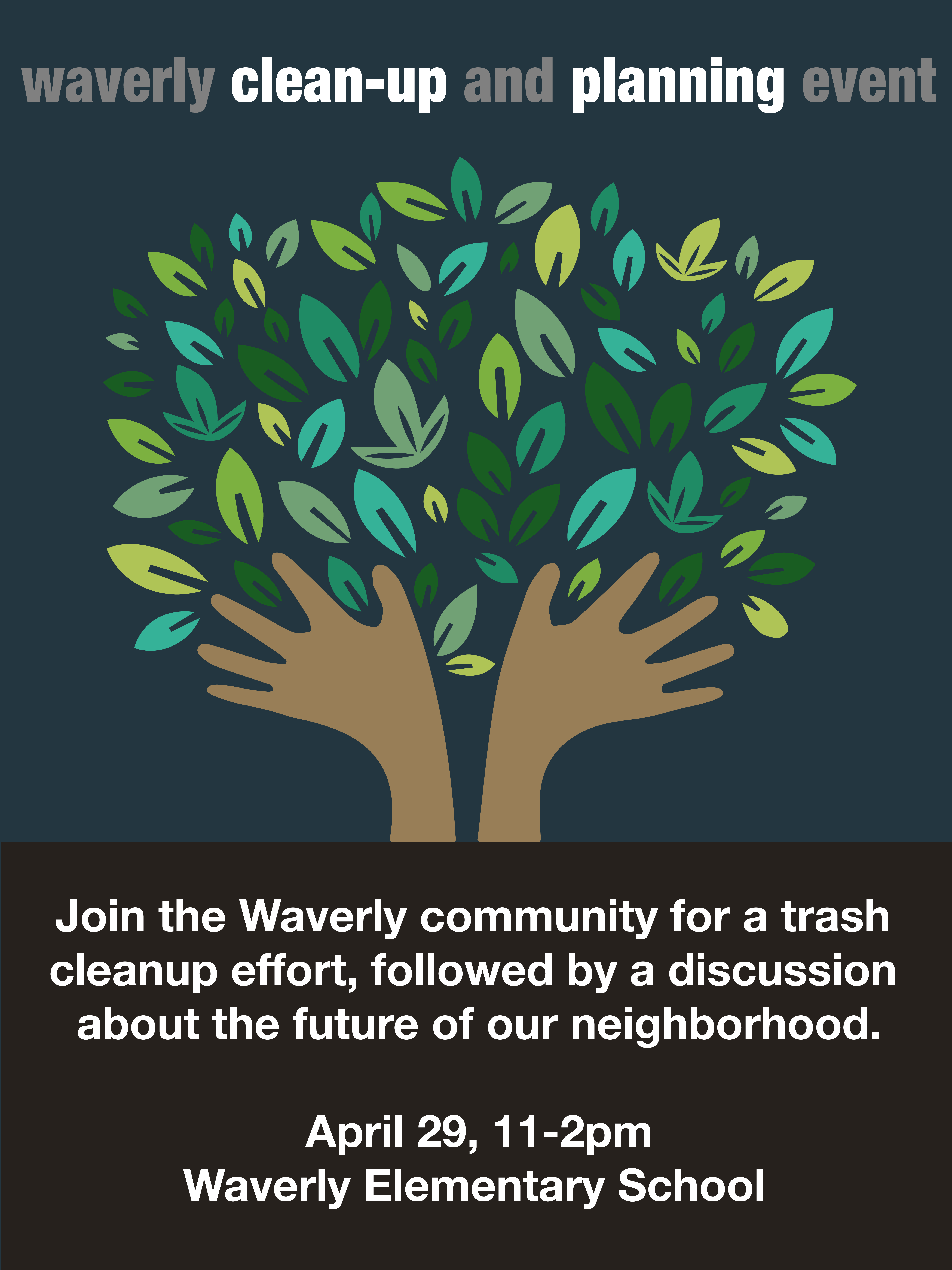 Waverly Clean-Up Event Flyer